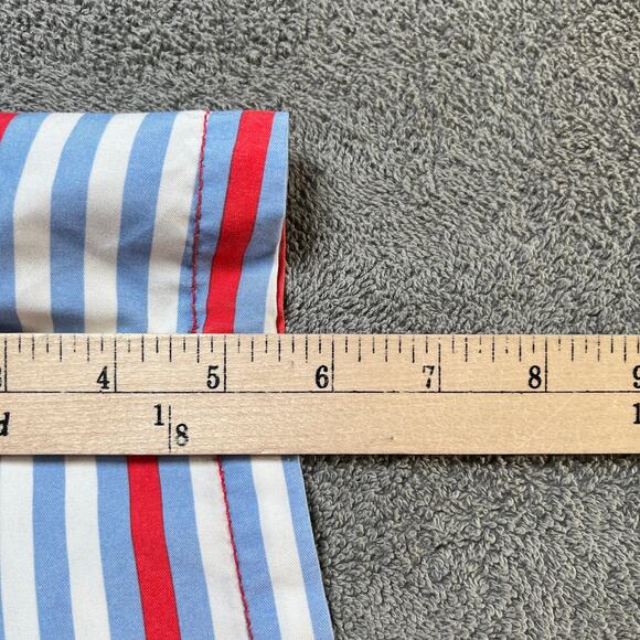 Southern Marsh Swim Shorts Trunks Mens Medium Blue Red Striped Drawstring - Picture 9 of 10
